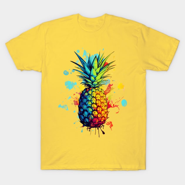 Tropical Pineapple T-Shirt by mrmonsura